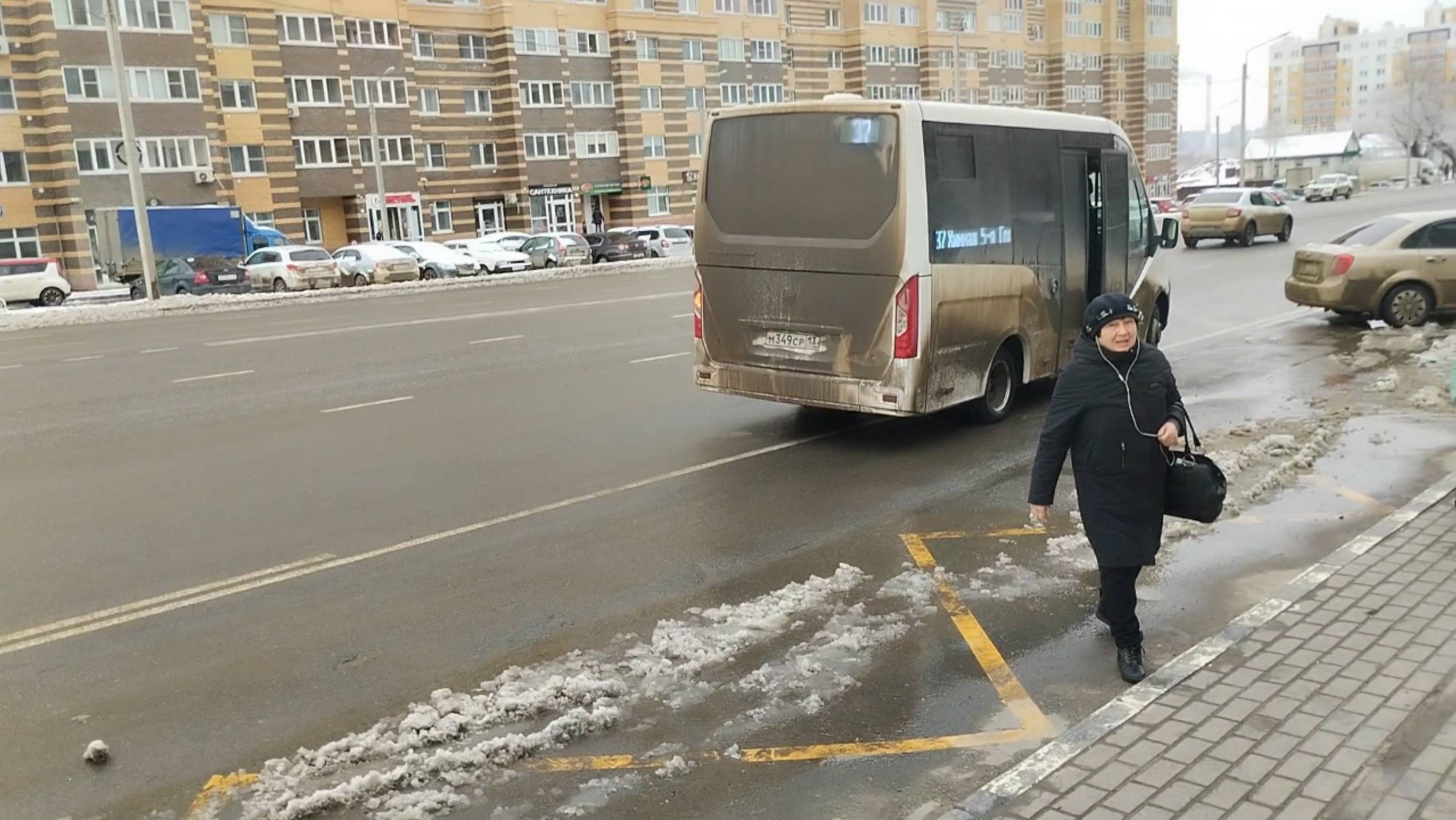 Поездка на новом микроавтобусе GAZ A68R52 City, маршрут 37