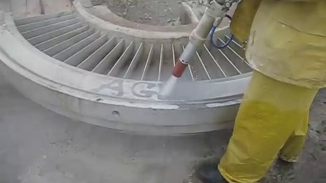 АГД очистка диафрагмы ротора. MULTIBLAST.