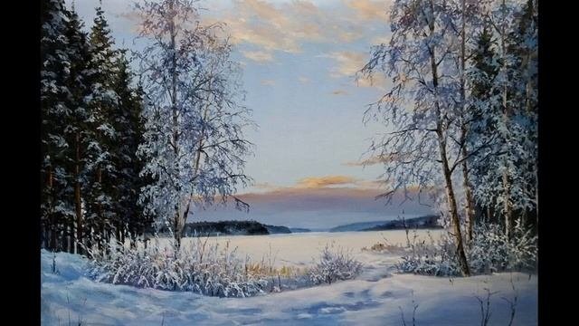 Зимние пейзажи художника Игоря Лобовича