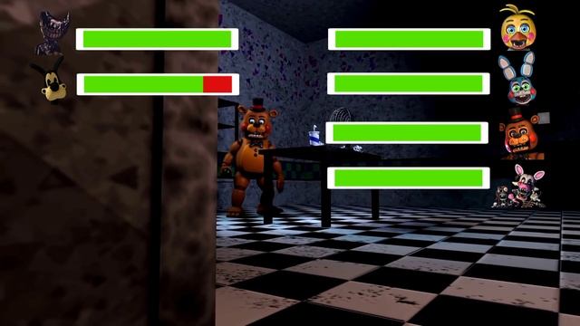 Bendy And The Ink Machine vs Toy Animatronics WITH Healthbars! смотреть онлайн