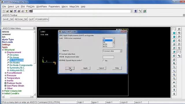 Ansys tutorial - Uniformly Distributed load on a beam смотреть онлайн