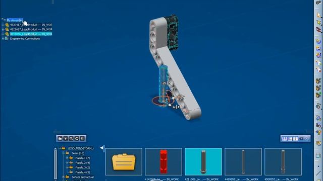 Play LEGO MINDSTORMS with CATIA V6R2011 смотреть онлайн