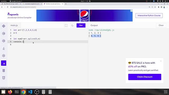 Leetcode Shuffle the Array   Javascript solution