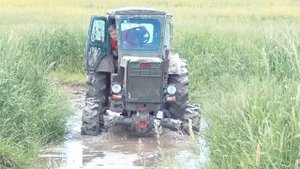 Вот как мы тестировали наши тракторы на бездорожье! Тракторы Т-40АМ и Т-16 на бездорожье!!!