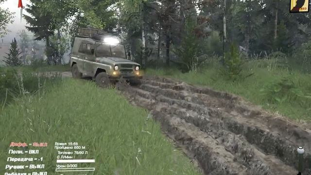 ГАЗ-53(САЗ-3507) для Spin Tires. Покатушки №2 смотреть онлайн