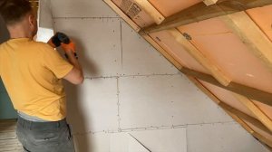 Отделка мансарды гипсокартоном. Ванная спустя 5 лет Плитка на деревянный пол утеплённый пеноплэксом