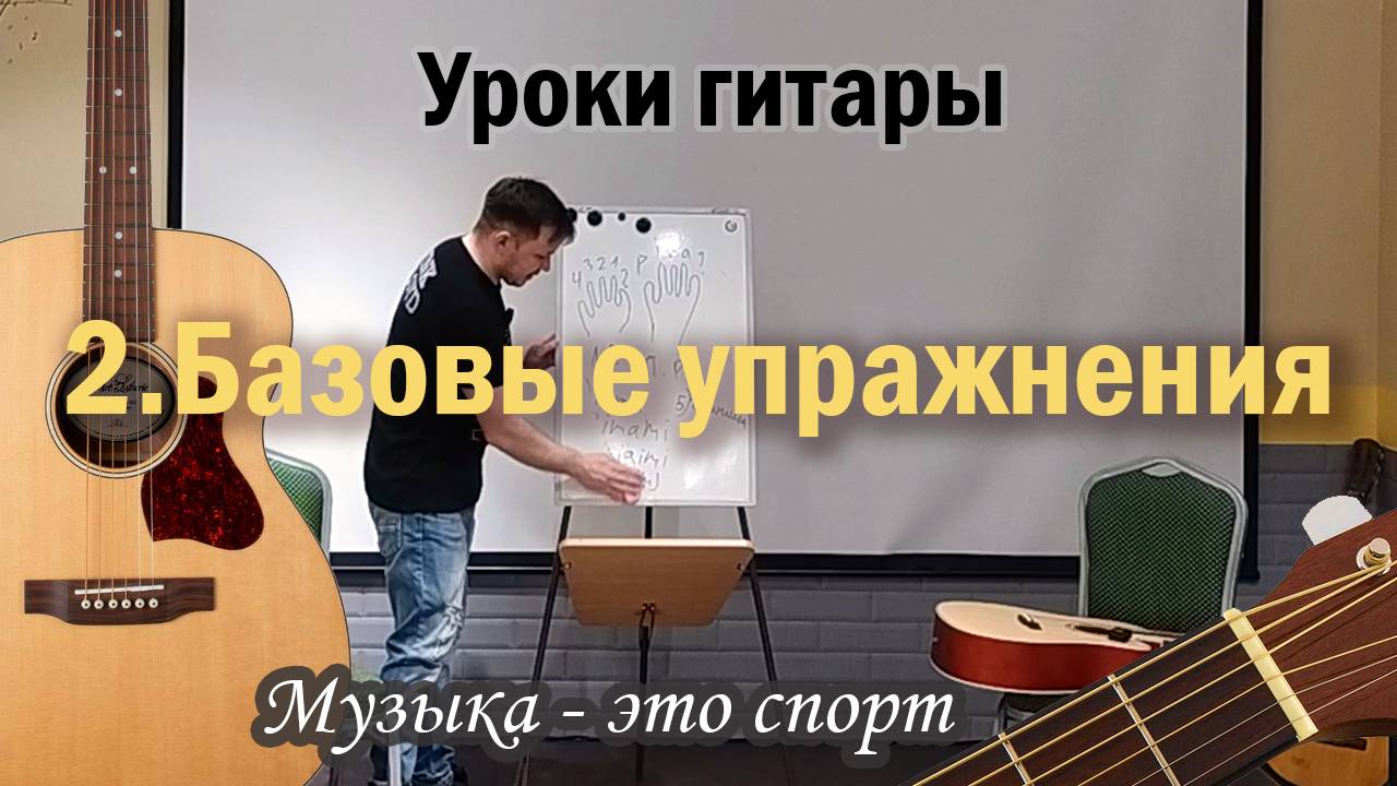 2. Базовые упражнения для развития техники игры на гитаре