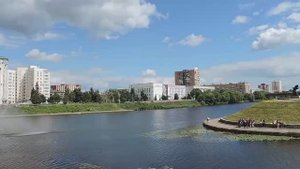 Набережная до ремонта. Левый берег реки Оки, город Орел