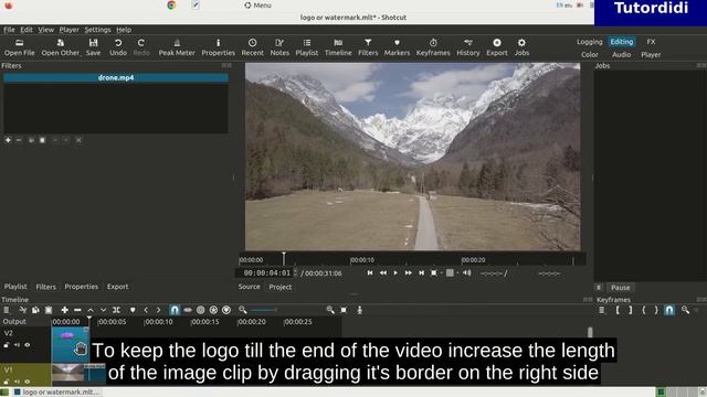 How To Add Logo Or Watermark To Video In Shotcut Video Editor - Shotcut Tutorial 2023 #19