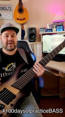 #100daysofpracticeBASS упражнение - рифф из песни Led Zeppelin "Immigrant Song" на отработку слэпа
.