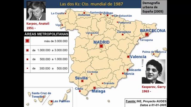 Concurso ajedrez y mapas (13) Kasparov y Karpov - 1987 смотреть онлайн