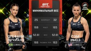 Сэм Хьюз победила Стефани Лучиано (видео). UFC Fight Night