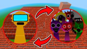 Все новые персонажи Incredibox Sprunki Фаза 2 в Maze Gmod Minecraft! | Incredibox Sprunki