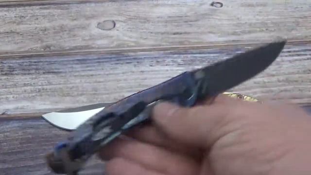 ZT0609 Custom buffed and anodized by Jeff Perkins of JD Cutlery. смотреть онлайн