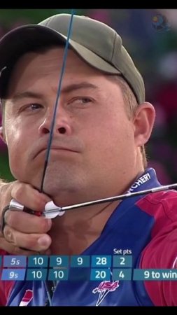Brady Ellison Winning Moment 💖 | Recure Archer| #shorts #archery