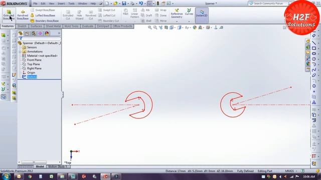 How To Make A Spanner/Chabbi in SolidWorks 2019 | Spanner 3D Design | SolidWorks Tutorial