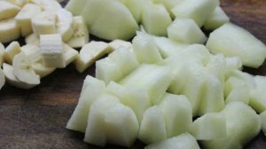 Пюре из дыни с бананом в коктейли или десерты