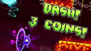 прохожу DASH в geometry dash на 3 монеты!