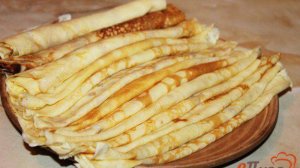 Тонкие блинчики с ванилью