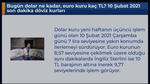 Bugün dolar ne kadar, euro kuru kaç TL? 10 Şubat 2021 son dakika döviz kurları смотреть онлайн