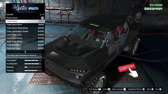 GTA 5 Online The New Declasse Draugur Off-Road is fully customized.