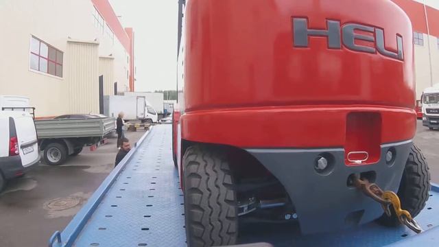 Перевозка электропогрузчика на эвакуаторе