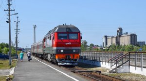 Тепловоз ТЭП70БС-270. Покатушки от ст.Ребриха.