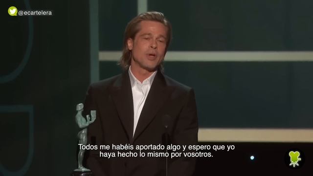 Brad Pitt y su perfil de Tinder en el mejor discurso de los Premios del Sindicato de Actores 2020 смотреть онлайн