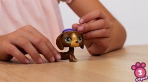 Игровой набор "Груминг спа", три фигурки животных с аксессуарами, коллекция LPS