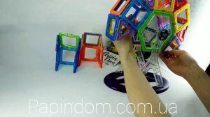 Магнитный конструктор Play Smart цветные магниты 46 деталей 16,30,54,