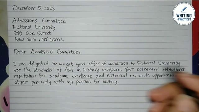 How To Write An Admission Letter Step by Step Guide | Writing Practices
