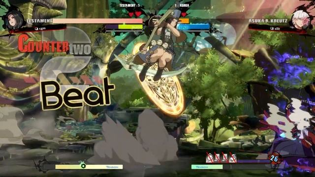 GGST | cgm (Testament) VS silit (Asuka) | Guilty Gear Strive High level gameplay