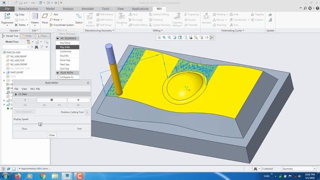 Creo Tutorial | Cut Definition Variety of Surface Mill & Smart Roughing Option| Part 18 | Urdu/Hind смотреть онлайн
