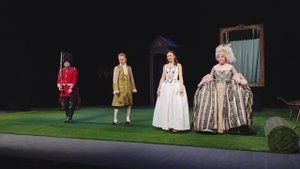 На спектакле "Стакан воды".  Московский Театр ЭРМИТАЖ