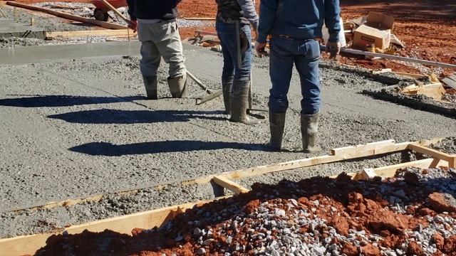 Pouring Cement Foundation Slab - Part 1 смотреть онлайн