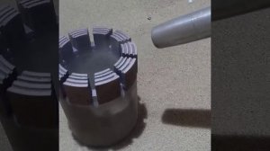 Пескоструйная обработка буровой коронки