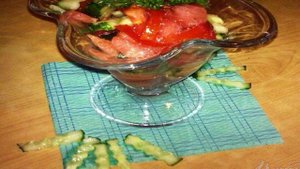 Салат с арбузом