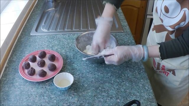 [Eng-Recipe] How to make Red Bean Glutinous Rice Cake (紅豆糯米燒餅)