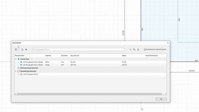 Fusion 360 - Parameter in Skizze und Funktionen - Fusion 360 Grundlagen