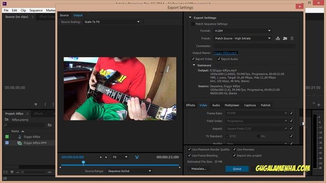 Como EXPORTAR VÍDEO com 60 FPS ADOBE PREMIERE ? смотреть онлайн