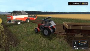 Farming Simulator 2017. ООО "ЧЕРНОВСКОЕ". Трактор Беларус МТЗ-820. Прицеп 2ПТС.