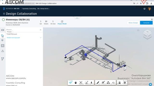[Курс «Autodesk BIM 360»] Взятие пакетов смежников в работу. Понятие проектной модели