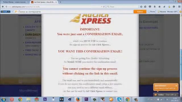 Регистрация в AdClick . Заработай в Интернет! смотреть онлайн