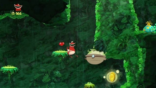 Rayman Origins. 05. Этап Swinging caves