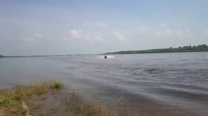 Гидроцикл c двигателем от авто. Ниссан sr20ve на реке Зея