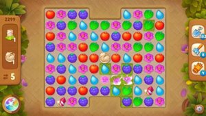 Gardenscapes.  2299 уровень.