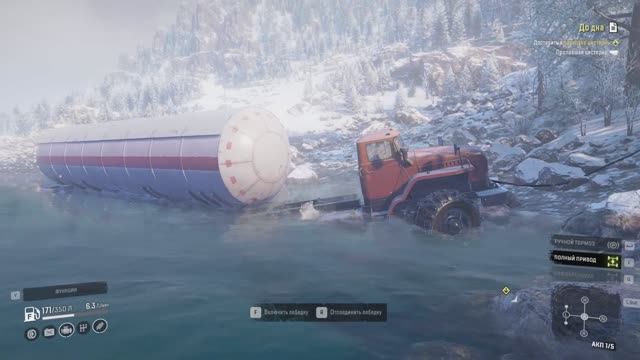 SnowRunner. Амур. Река Урска. Поручение "До дна". смотреть онлайн