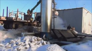 Загрузка КВС 1,6 Грейферным захватом ООО _Уралкотел_