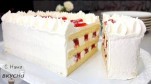 Быстрый и Вкусный торт за 15 минут! ЭТОТ СПОСОБ Удивил Даже Мою БАБУШКУ! Клубничный торт.