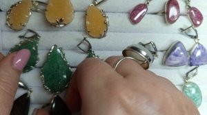 Каменная лавка( кольца и наборы в нейзильбере, серьги 2 часть)